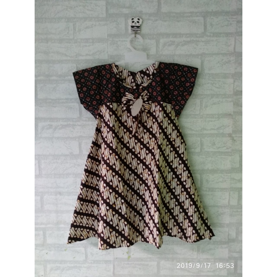 Dress anak batik size XXL usia 9,5 -11th