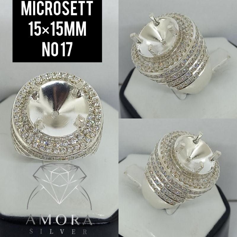 CINCIN PERAK/EMBAN PERAK/RING SILVER MICROSETTING