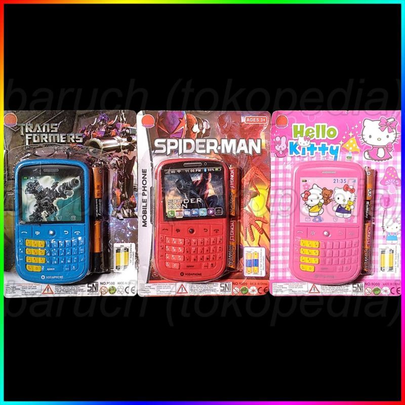 Blackberry bb bbm telpon hp handphone mainan anak kecil kid toys