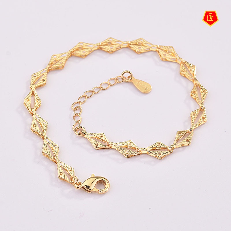 [Ready Stock]Silver Simple Graceful Women's Gold Bracelet