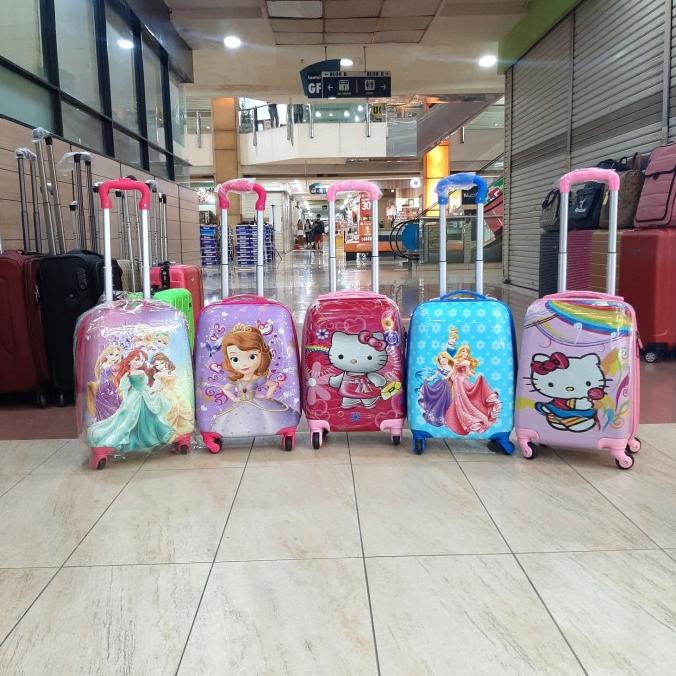 koper roda bergambar untuk anak anak - spiderman