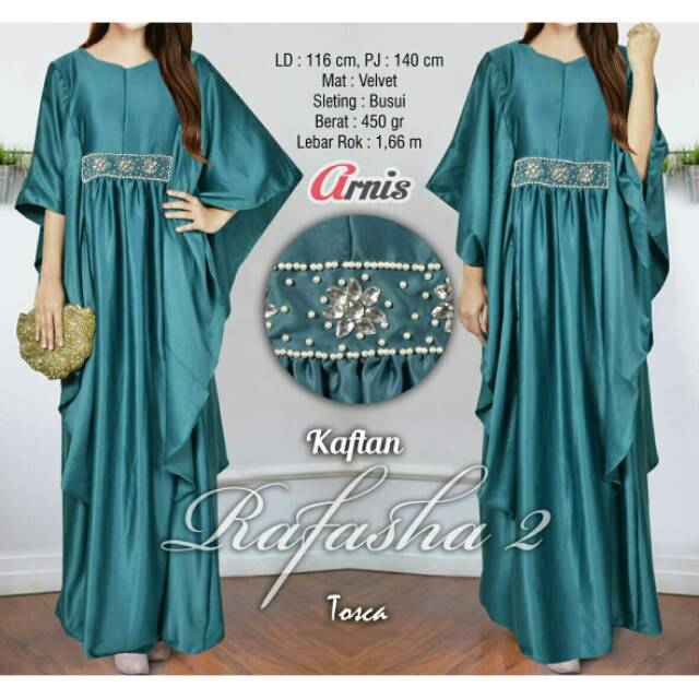 Rafasha 2 Kaftan payet mote mutiara