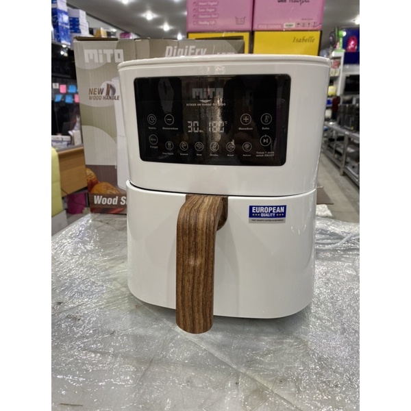 AIR FRYER MITO AF1 PUTIH AF-1 / DIGIFRYER MITO 4 LITER AF-1 WHITE LOW WATT WOOD SERIES