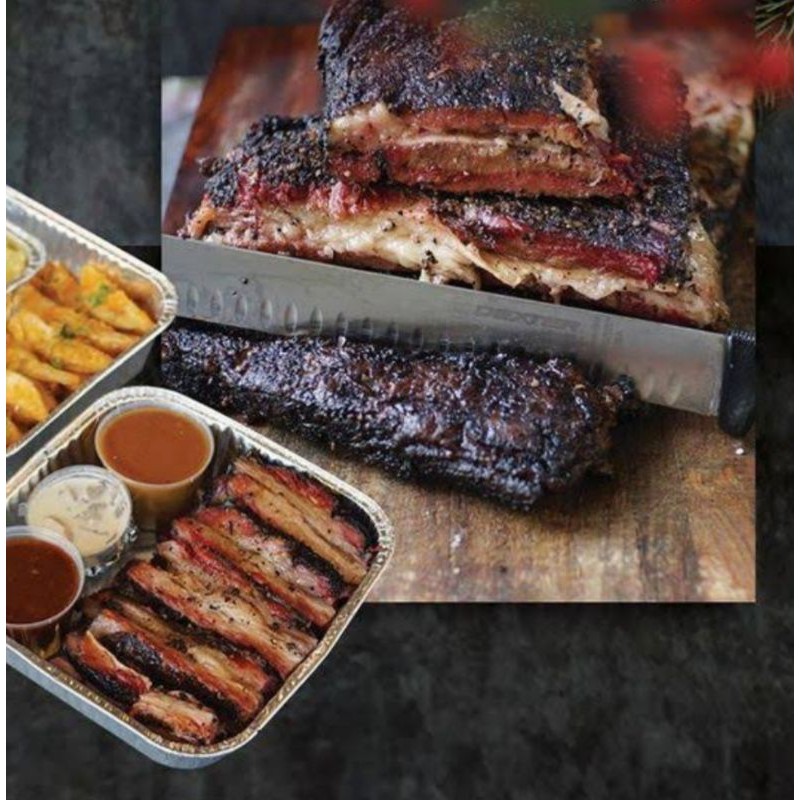 

Smoked waGyu Brisket MB4/5 Texas BBQ CJ Kitchen 200gr Tokusen PE