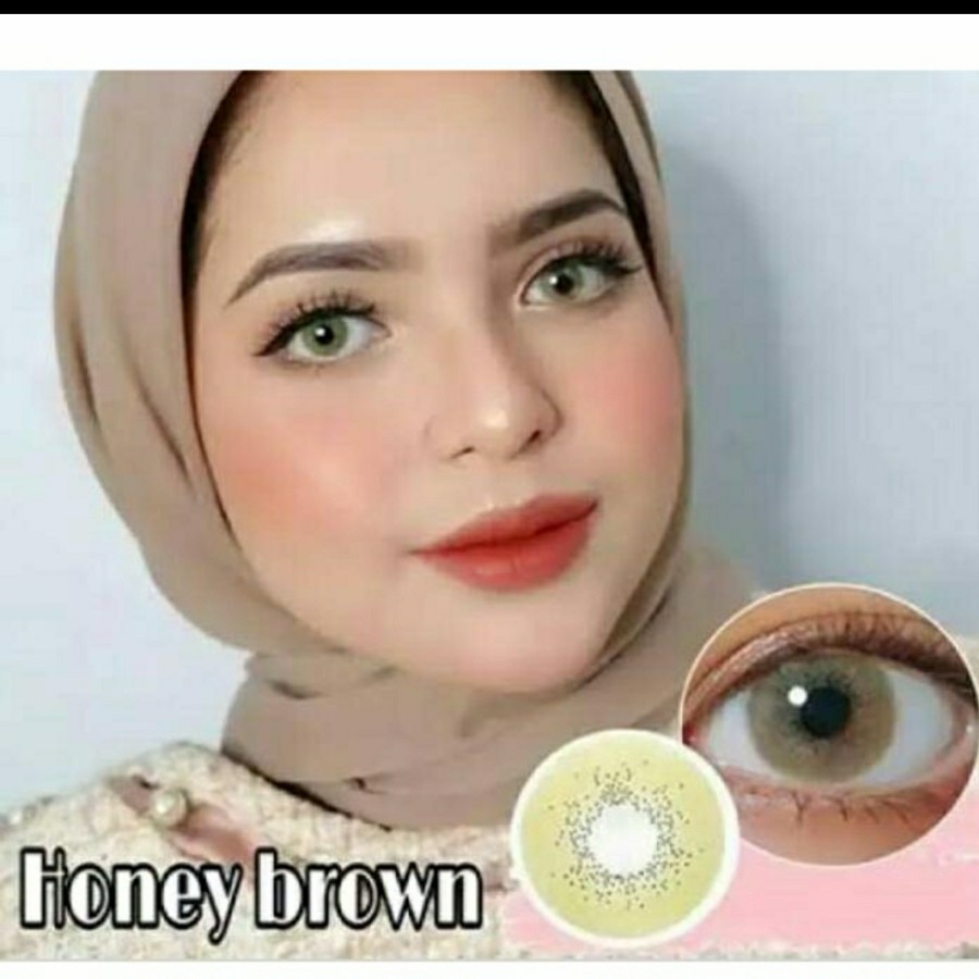 SOFTLENS HONEY BROWN/COKLAT. NORMAL/MINUS (s.d -6.00). NEW MORE DUBAI