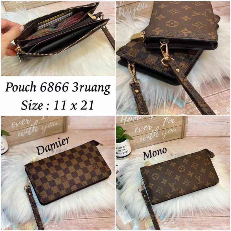 SALE Pouch GG Winter 3 Ruang Bahan WP Import Semipremium