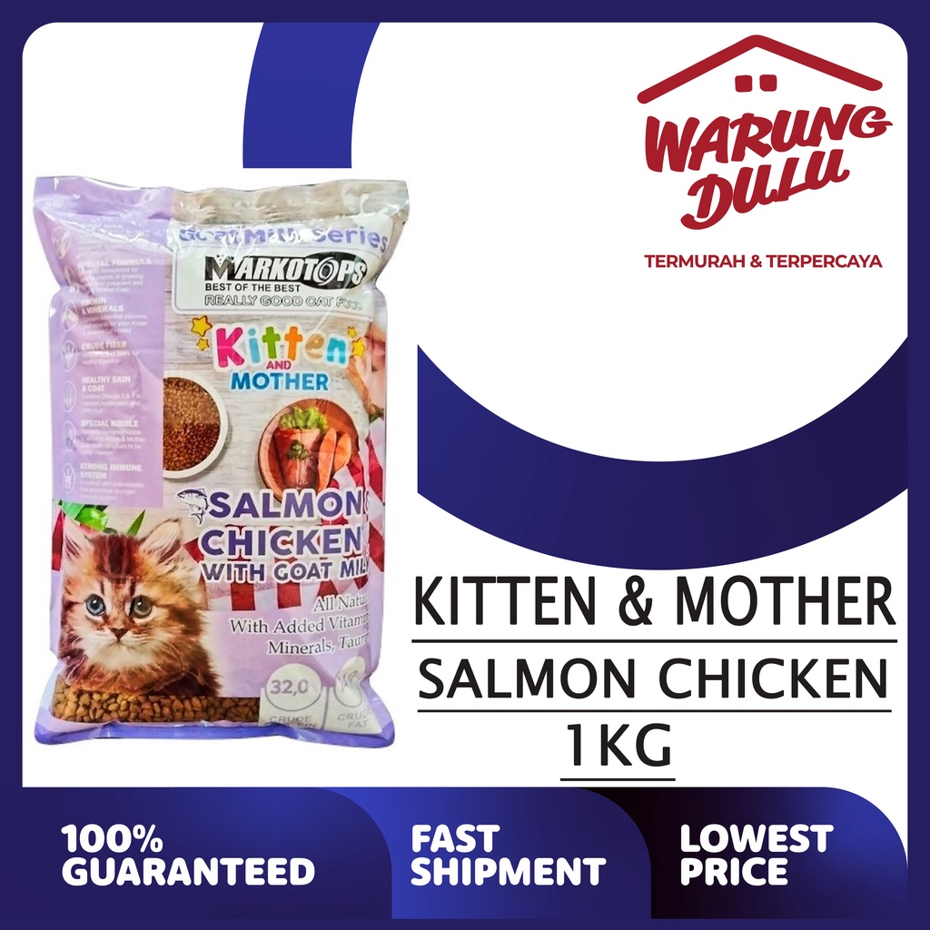 MARKOTOPS MOTHER &amp; KITTEN, SALMON CHICKEN / SALMON TUNA 1KG