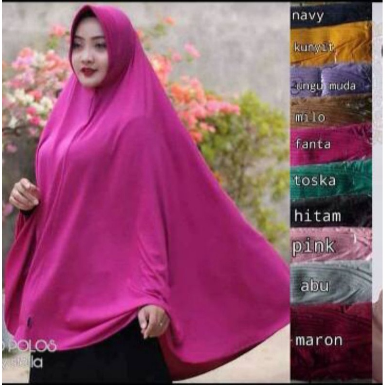 hijab/jilbab super jumbo jersy super