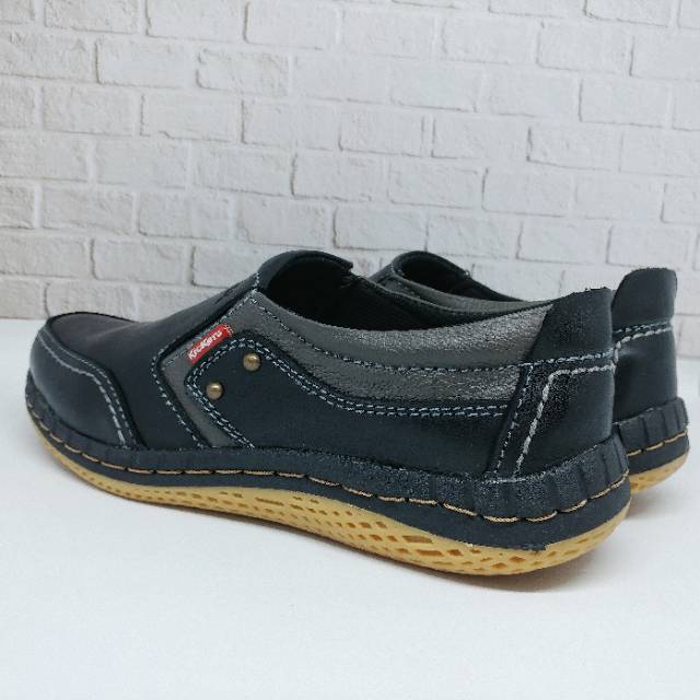 Kickers Sepatu Casual Kasual Kulit Asli Pria Model Gaul KC.5