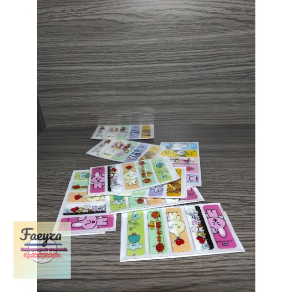 100 pcs pembatas buku bts bt21