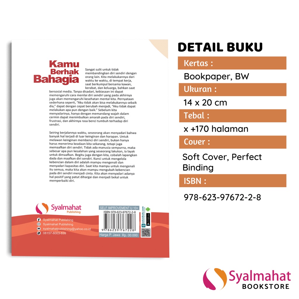 Buku Motivasi Psikologi Kamu Berhak Bahagia Self Improvement Pengembangan Diri Inspirasi-2