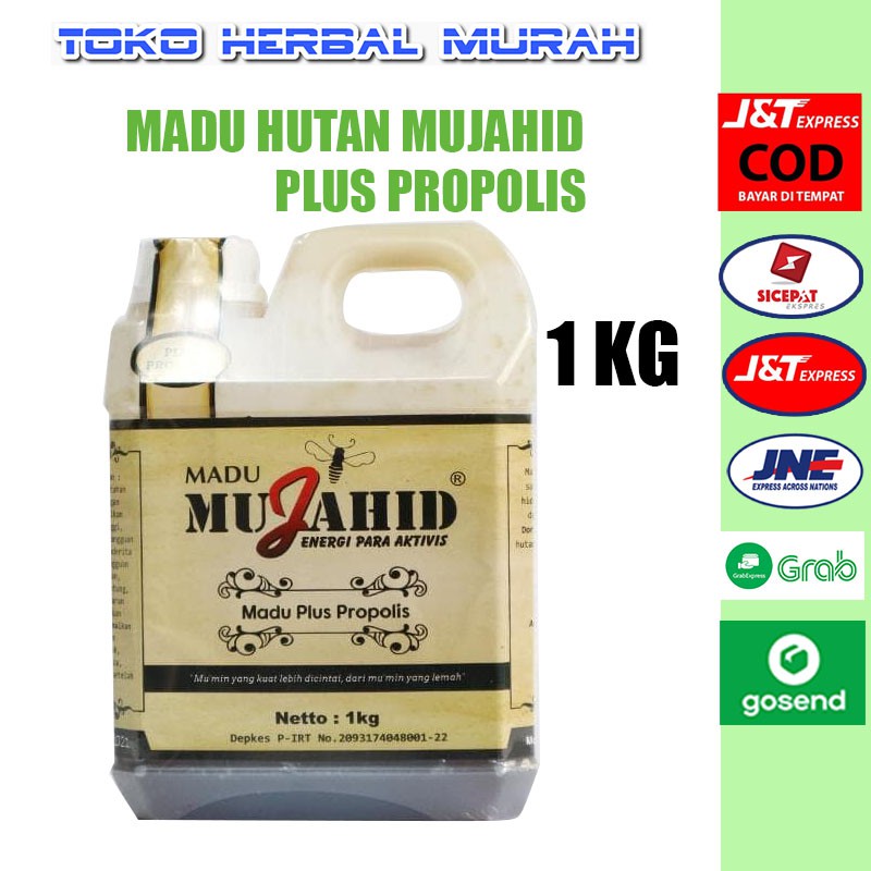 

Madu Hutan Mujahid Plus Propolis | Mujahid Hitam Super 1 Kg