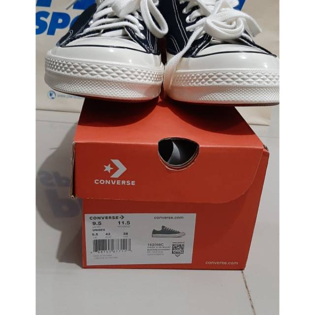 Converse 70's *Black n White low *Size : 43 ORIGINAL | Shopee Indonesia