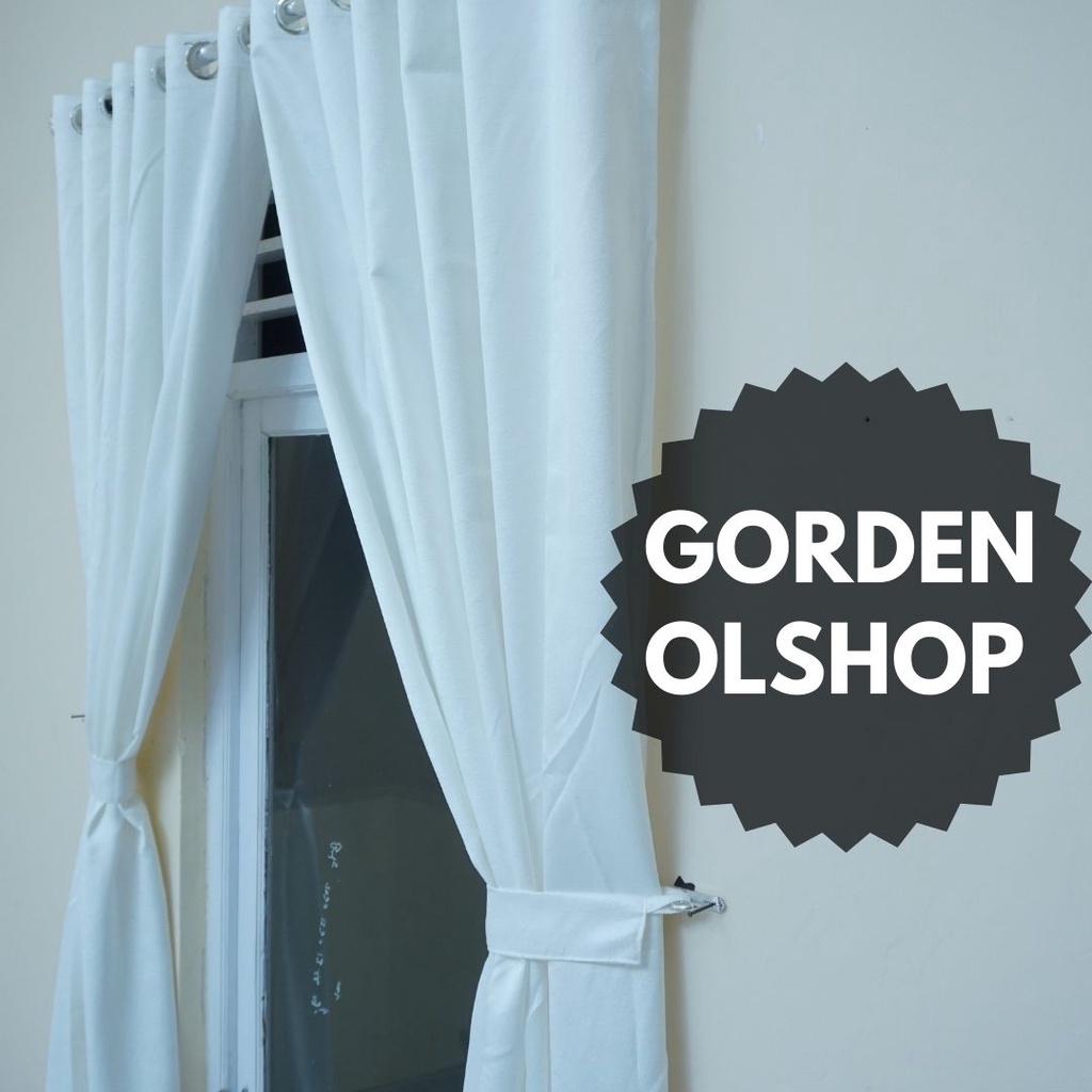 GORDEN BLACKOUT PUTIH POLOS