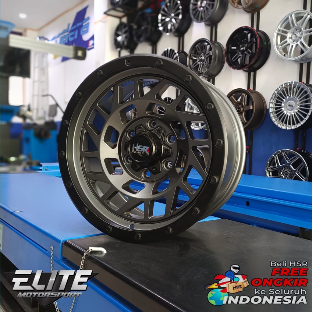 Velg Mobil Offroad Hilux Strada Triton Ring 17x9 Lubang 6 Pcd 139 Velg HSR