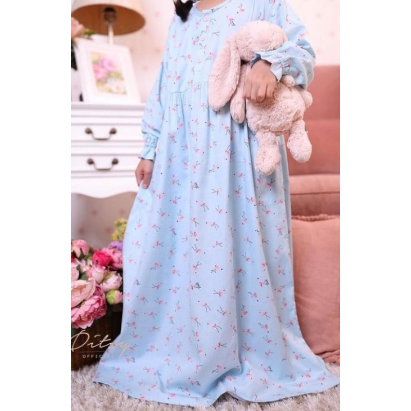 Little Flamingo Cyan by Ditsy