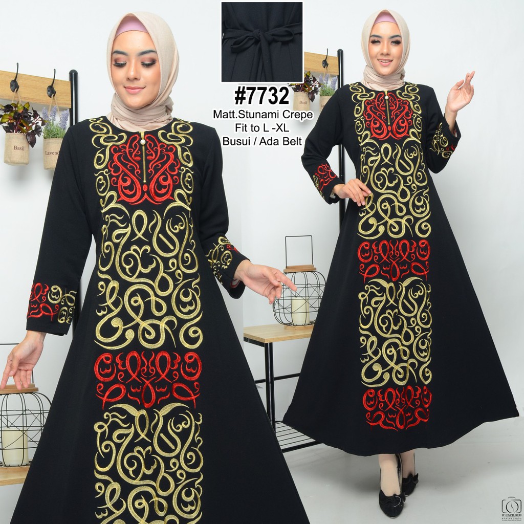 CL- Gamis Turki Wanita Abaya /Gamis bordir Asli -dress muslim / Gamis BUSUI