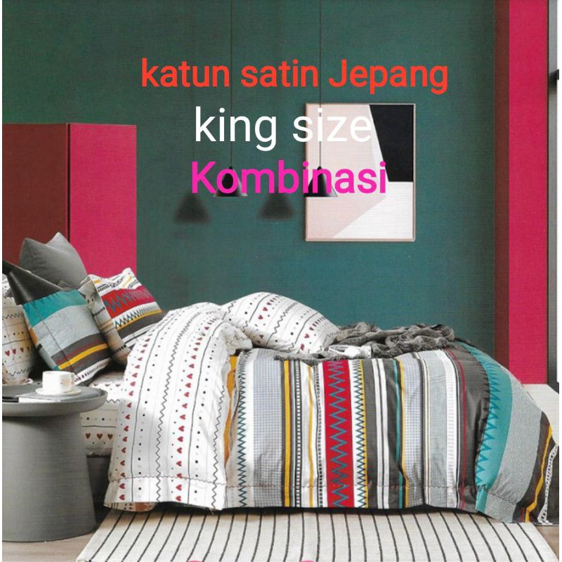 OSAKA sprei Katun jepang King size free masker hijab authenthisme