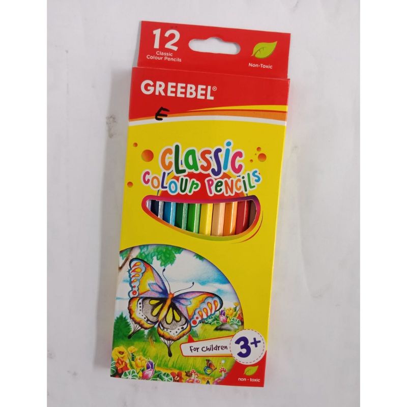 

Pensil Warna Greebel 12 Warna Panjang Color Pencils Greebel