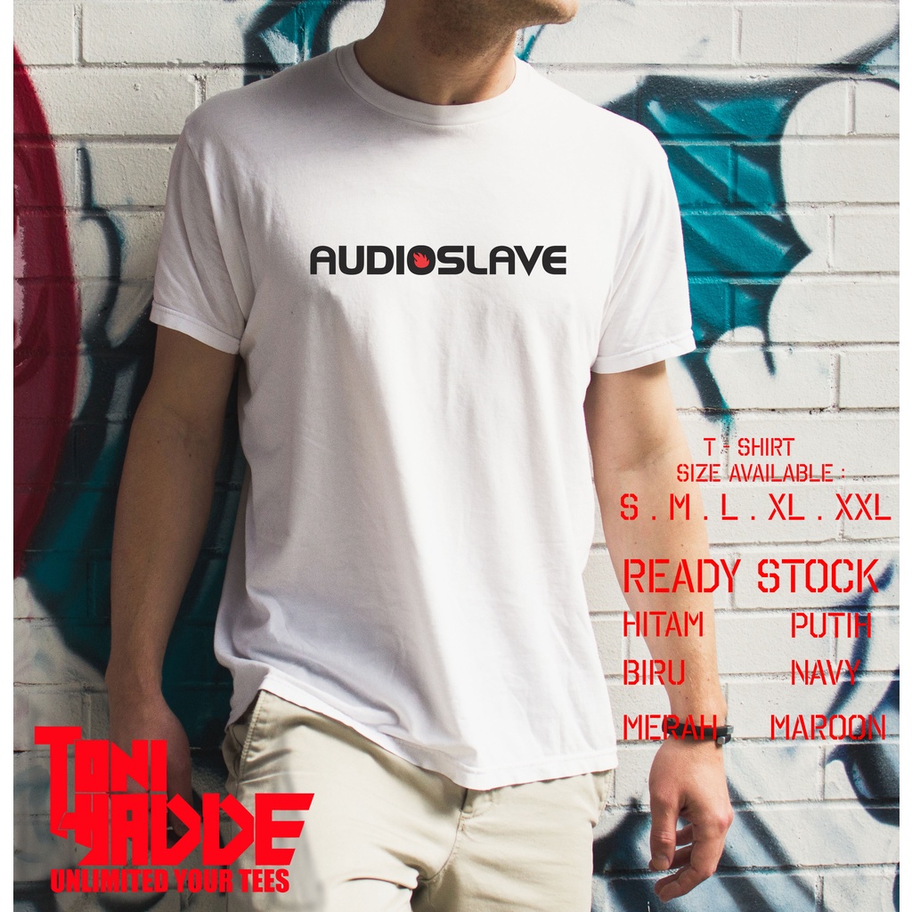 Kaos Baju Grup Band Audio Slave Kaos Musik Pria Keren