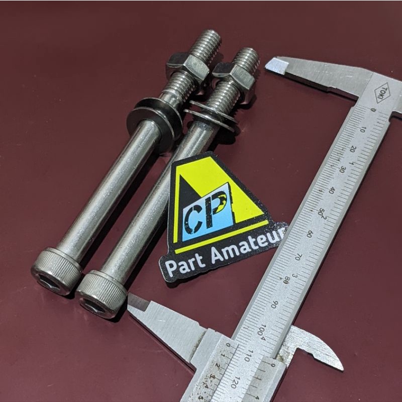 Baut pangkon mesin belakang cb gl mp tiger l stenlis baut pangkon mesin stainless THE