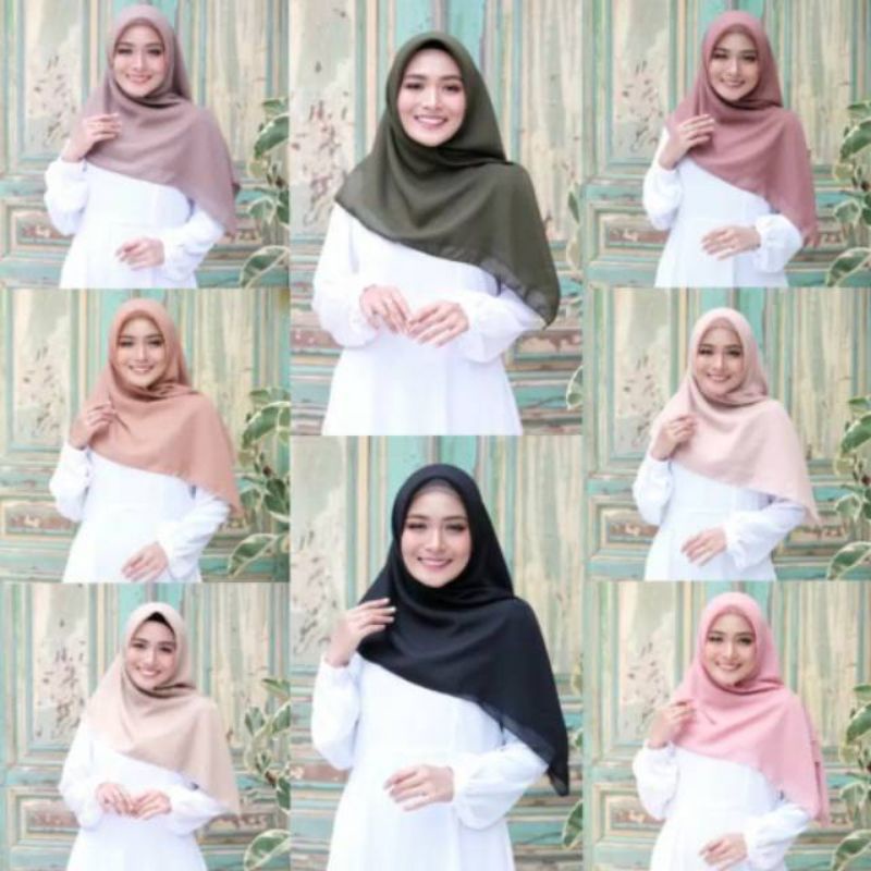 HIJAB SEGI EMPAT PARIS PREMIUM,PARIS POLOS KW2,SEGI EMPAT PARIS ORIGINAL