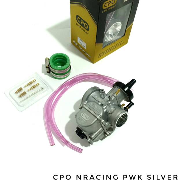 Karburator Cpo Pwk30 Original N - Racing Air Strike Warna Silver Series Cocok Untuk Semua Motor
