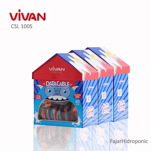 VIVAN KABEL DATA IPHONE CSL100S PER/PCS LIGHTNING DATA CABLE For Iphone 1M