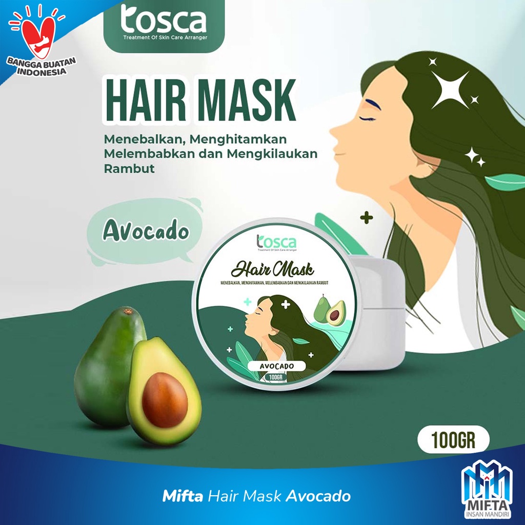 HAIR MASK CREAMBATH ALA SALON TOSCA / MASKER RAMBUT ALAMI