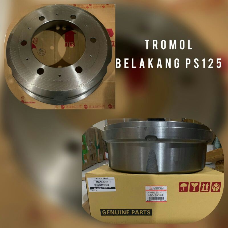 tromol belakang brake drum rear ps125 canter