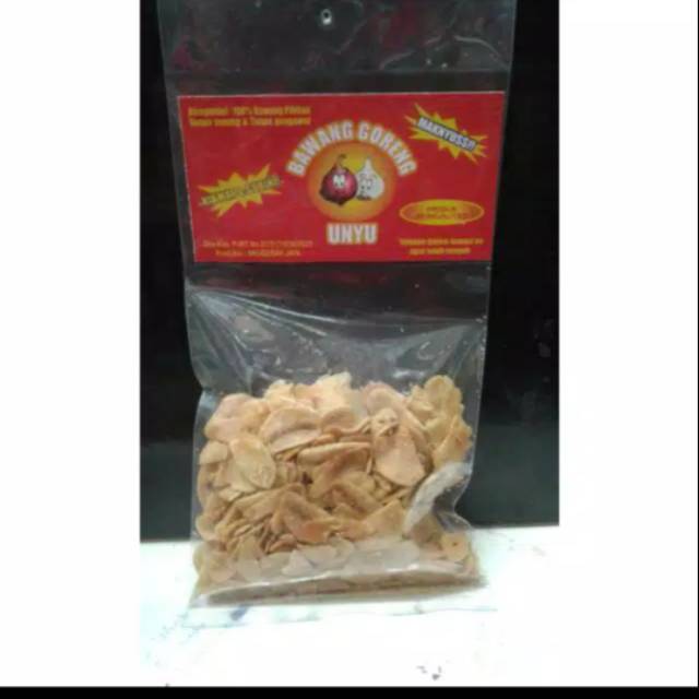 

Bawang putih goreng merk unyu 75gr