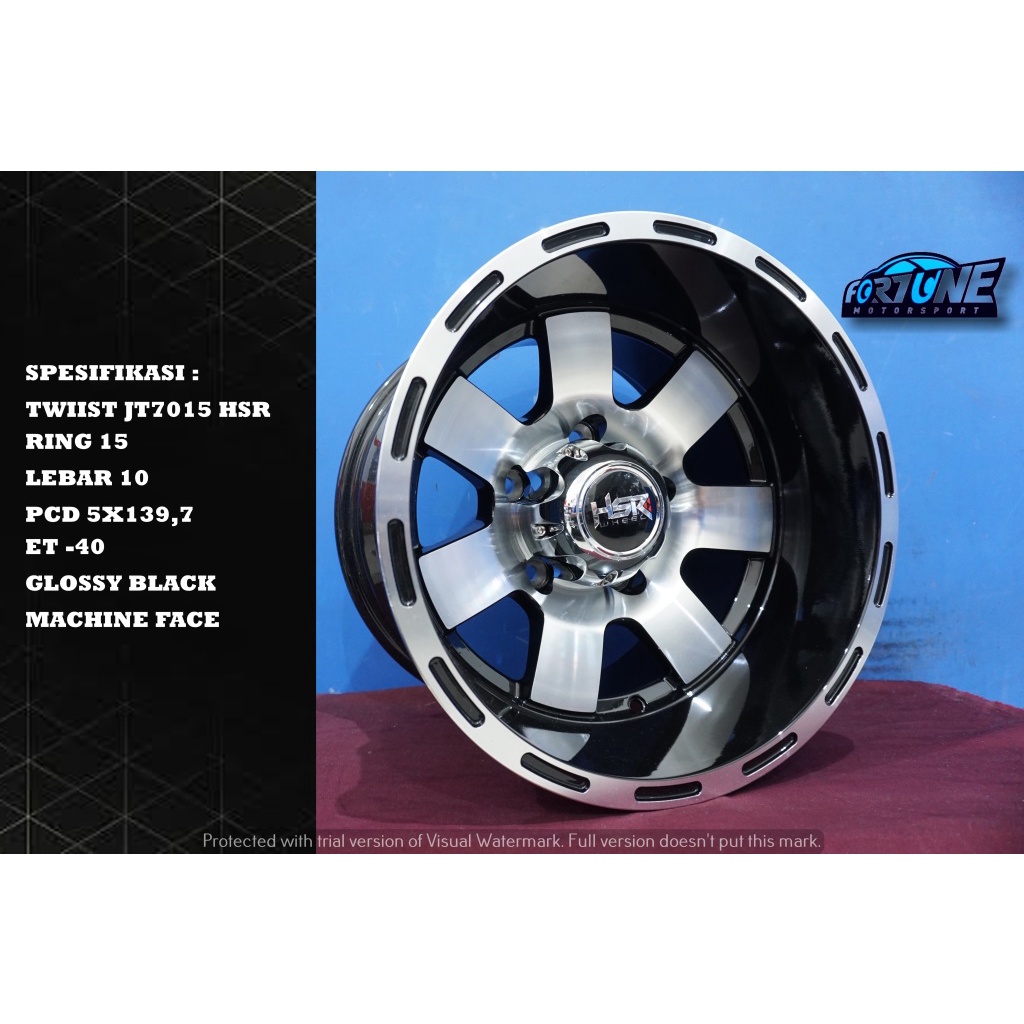 Jual VELG MOBIL JIMNY KATANA ESCUDO TWIIST HSR RING 15 PCD 5X139,7 ET