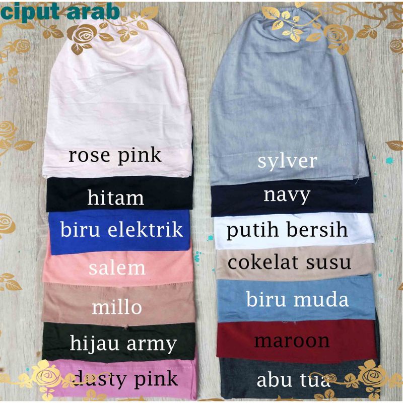 CIPUT ARAB POLOS INNER HIJAB dan KERUDUNG BASIC CLASSIC MURAH BANAN ADEM GROSIR TERMURAH KAOS P.E