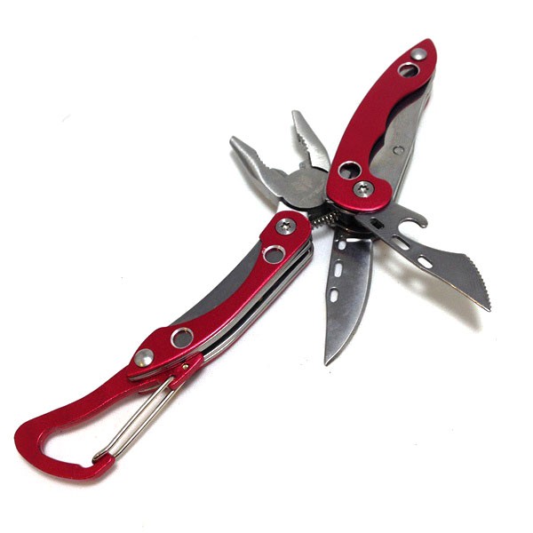Traveler MT821 Tang Mini Multitool Lipat Multifungsi 4 in 1 - Red