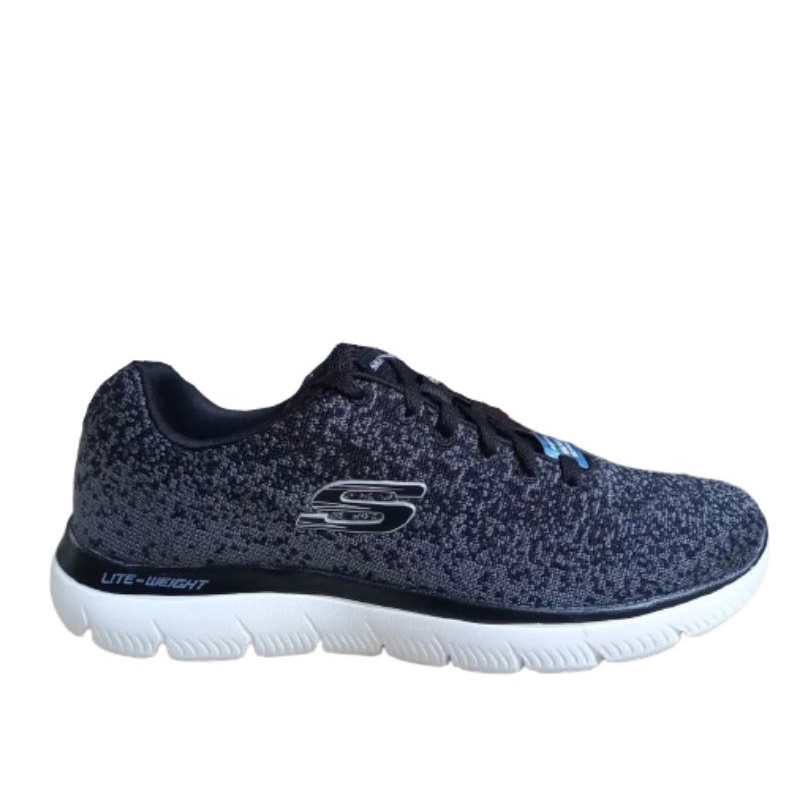 sepatu skechers summits warrick black