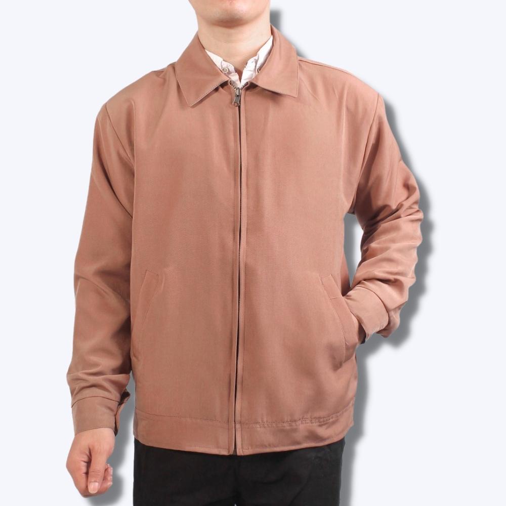 Jaket Jas Pria Semi Formal Jaket Kantor Kerah Model Casual Mocca Jacket Jasket Seminar Polos