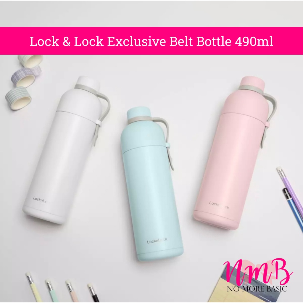 Lock &amp; Lock Exclusive Belt Bottle 490ml Tumbler Lock n Lock Termos dan Botol Minum Sport