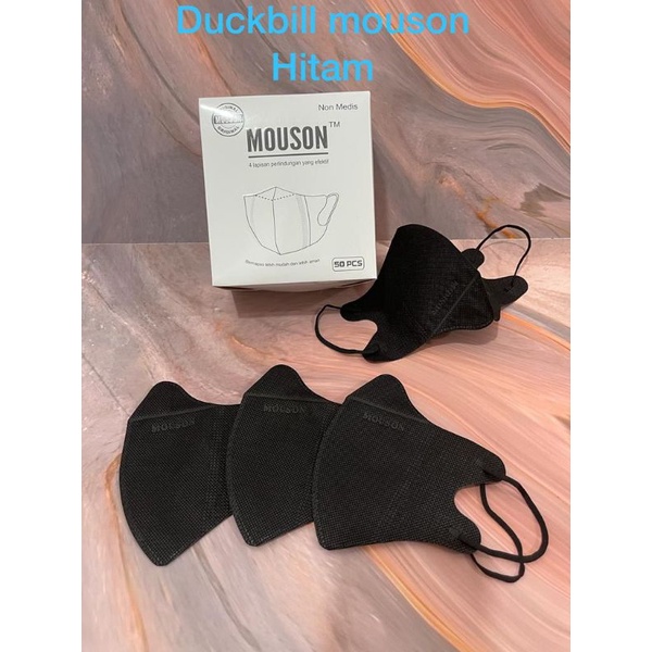 Masker Duckbil / Duckbill 4 Ply Mouson Embost 50pcs