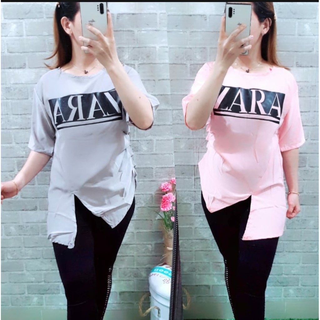 *[MCFK] Blouse Casual Zigzag Wanita / Atasan Wanita / Baju Atasan Korea / Blouse Murah