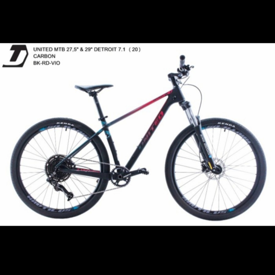 Sepeda Gunung United MTB 27.5" Detroit 7.10 Carbon