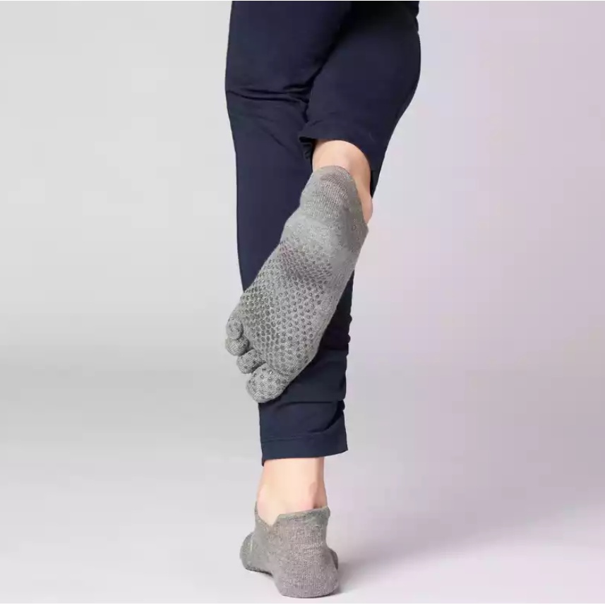 KIMJALY Kaos Kaki Berjari Untuk Olahraga Yoga Anti Slip