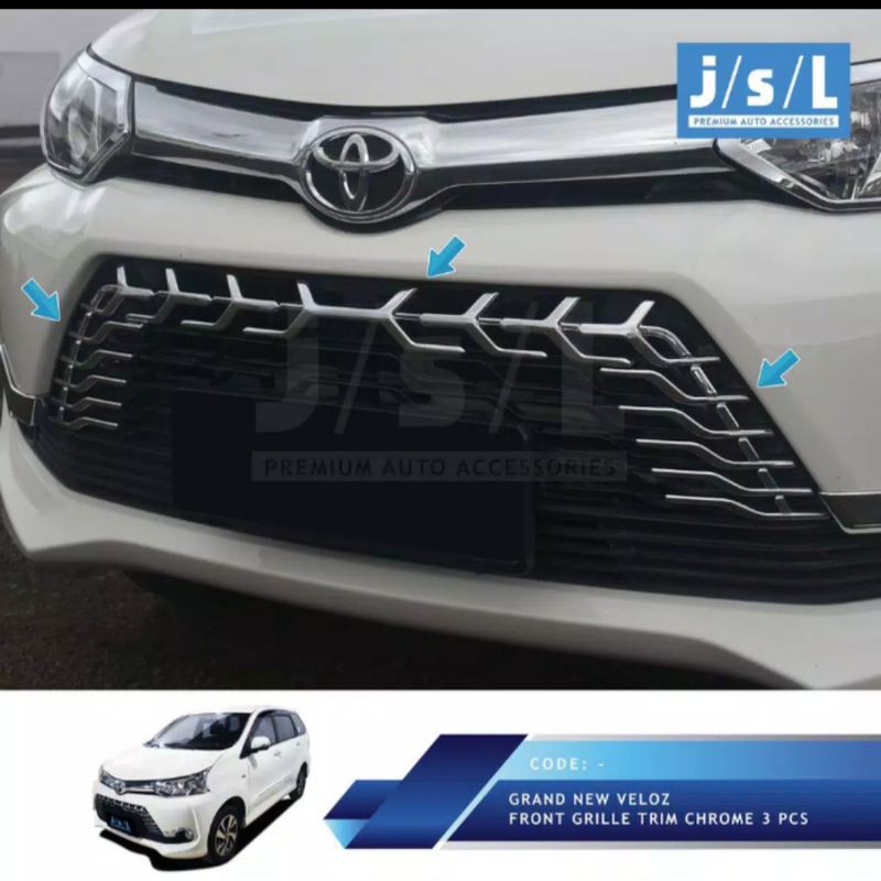 grill depan all new Avanza Xenia Veloz/ front grill radiator trim chrome jsl