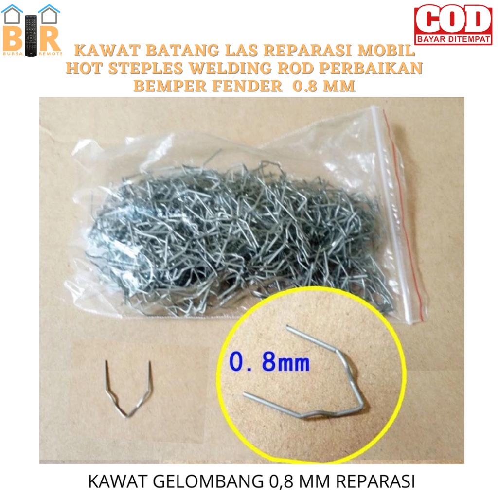 Kawat BATANG LAS REPARASI MOBIL HOT STEPLES WELDING ROD PERBAIKAN BEMPER FENDER  0.8mm