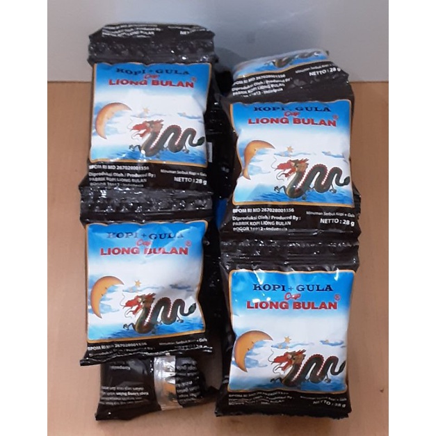 Jual Kopi Cap Liong Bulan Kopi Tanpa Gula Pcs Kopi Gula Pcs Shopee Indonesia