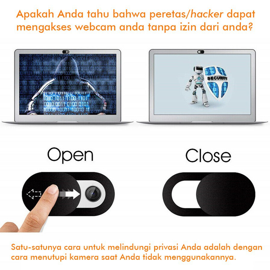 Penutup Kamera Laptop Webcam Cover Pelindung Kamera HP Gadget anti spy