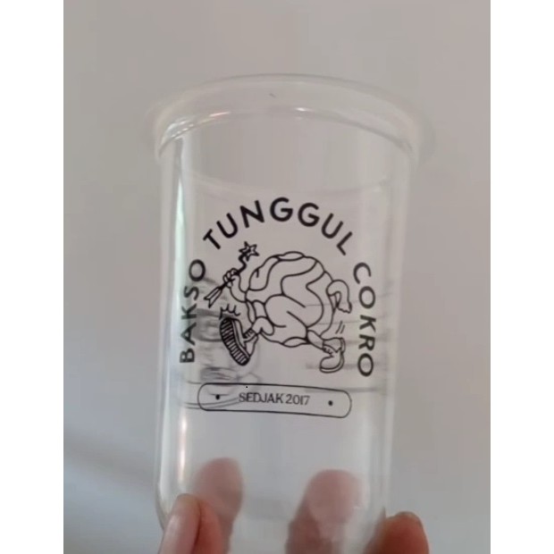 

sablon gelas cup oval hokaku 14oz 16oz termurah