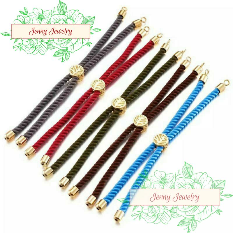 Gelang Tali Serut Untuk Bahan Liontin Huruf Gelang Emas