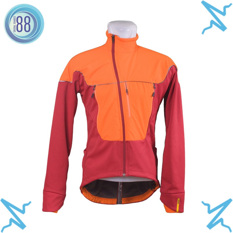 JAKET MAVIC ORANGE JAKET OUTDOOR JAKET PRIA CASUAL OBD MV01