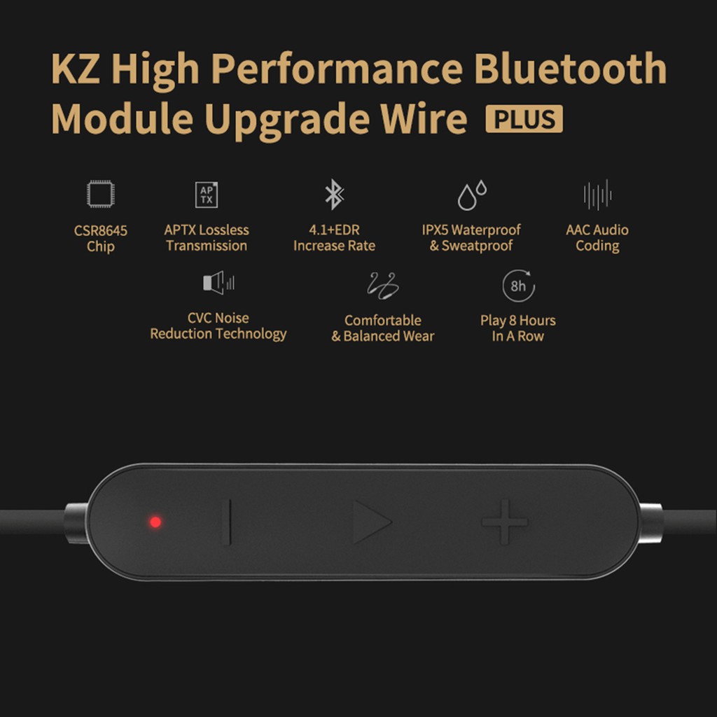 KZ - Bluetooth Module Cable V4.1 - APTX - Qualcomm CSR 8645