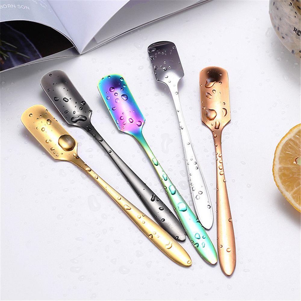 Chookyy Sendok Kopi Coffeeware Creative Square Dessert Spoon